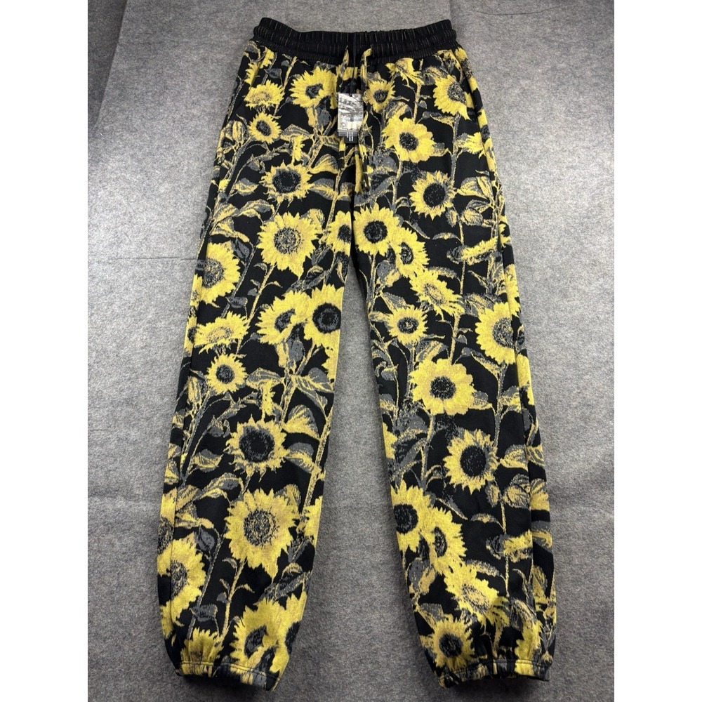 Twenty Montreal Sunflowers Sweatpants Hyper Reality Knit Hippie Boho Women S NWT